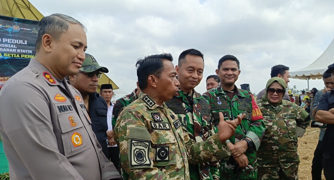 Pangdivif 3 Kostrad Puji Ketahanan Pangan Sidrap di Tengah El Nino