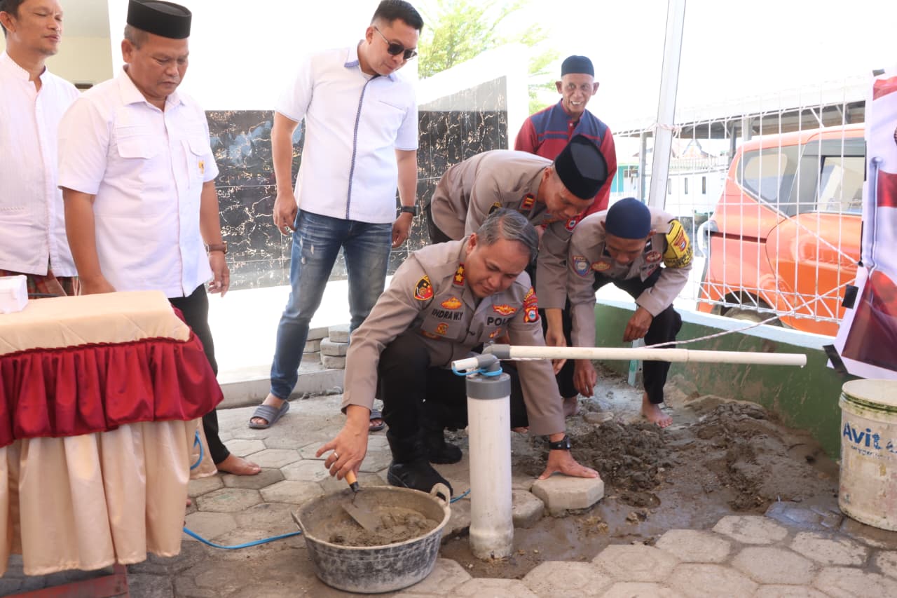 Bantu Kebutuhan Air Saat Kemarau, Kapolres Sidrap Bangun Sumur Bor di Teteaji