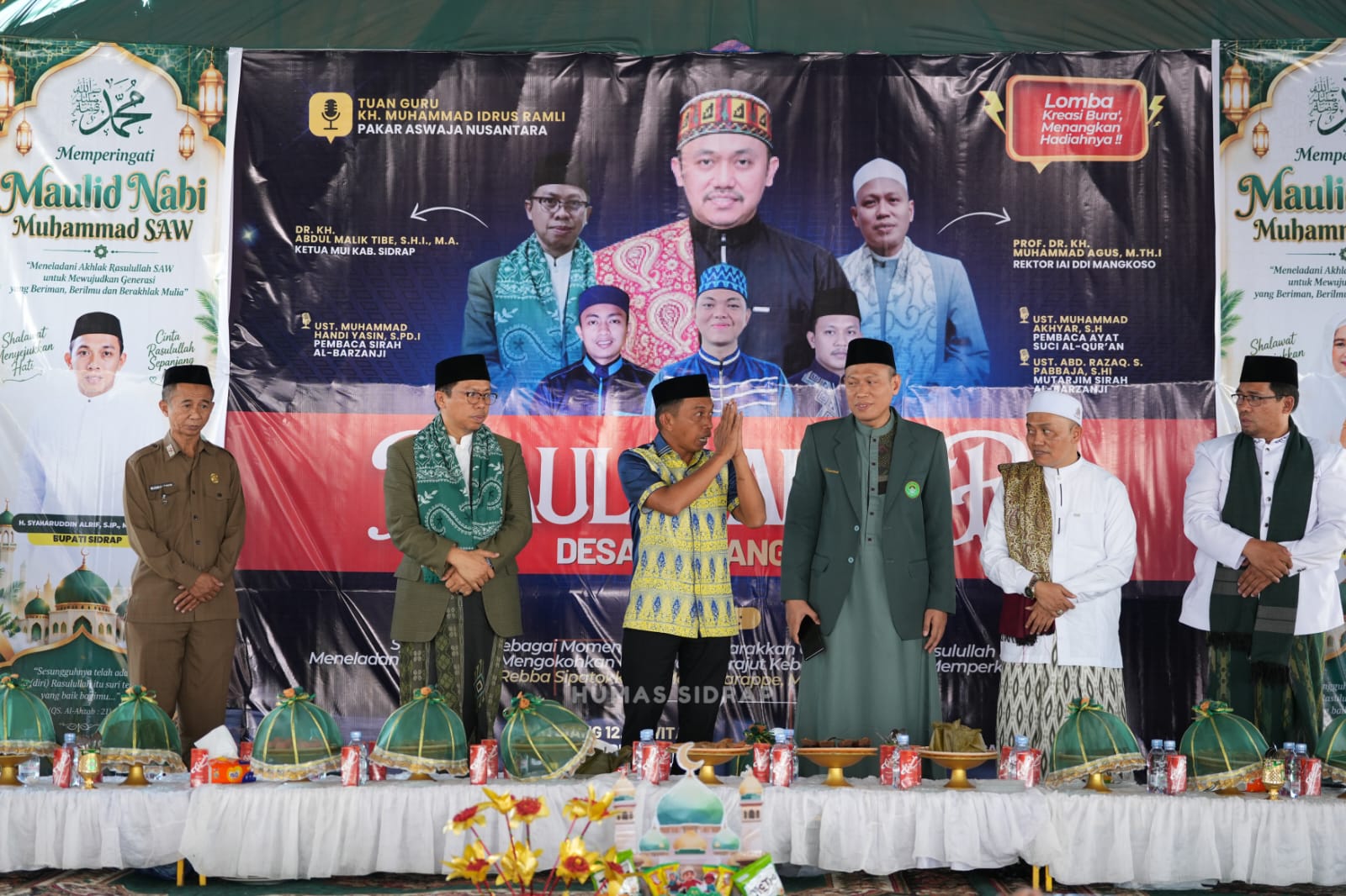 Hadiri Maulid di Sereang, Syaharuddin Ajak Warga Teladani Akhlak Rasulullah