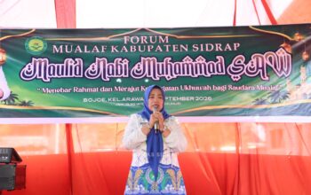 Hadiri Maulid Forum Mualaf, Wakil Bupati Sidrap Ingatkan Pentingnya Silaturahmi