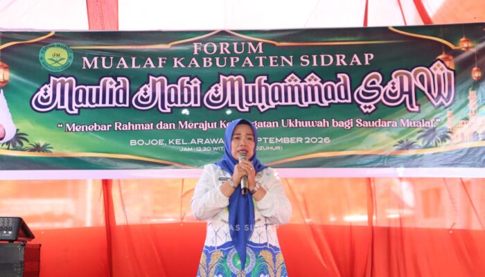 Hadiri Maulid Forum Mualaf, Wakil Bupati Sidrap Ingatkan Pentingnya Silaturahmi