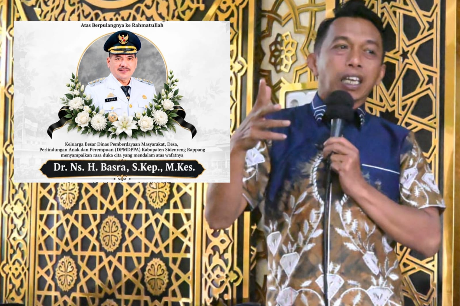Bupati Sidrap Sampaikan Belasungkawa atas Wafatnya Mantan Pj Bupati Basra