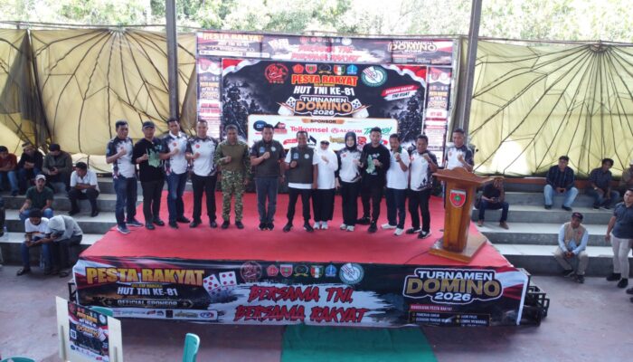 Ribuan Peserta Ikuti Turnamen Domino HUT ke-81 TNI di Bone