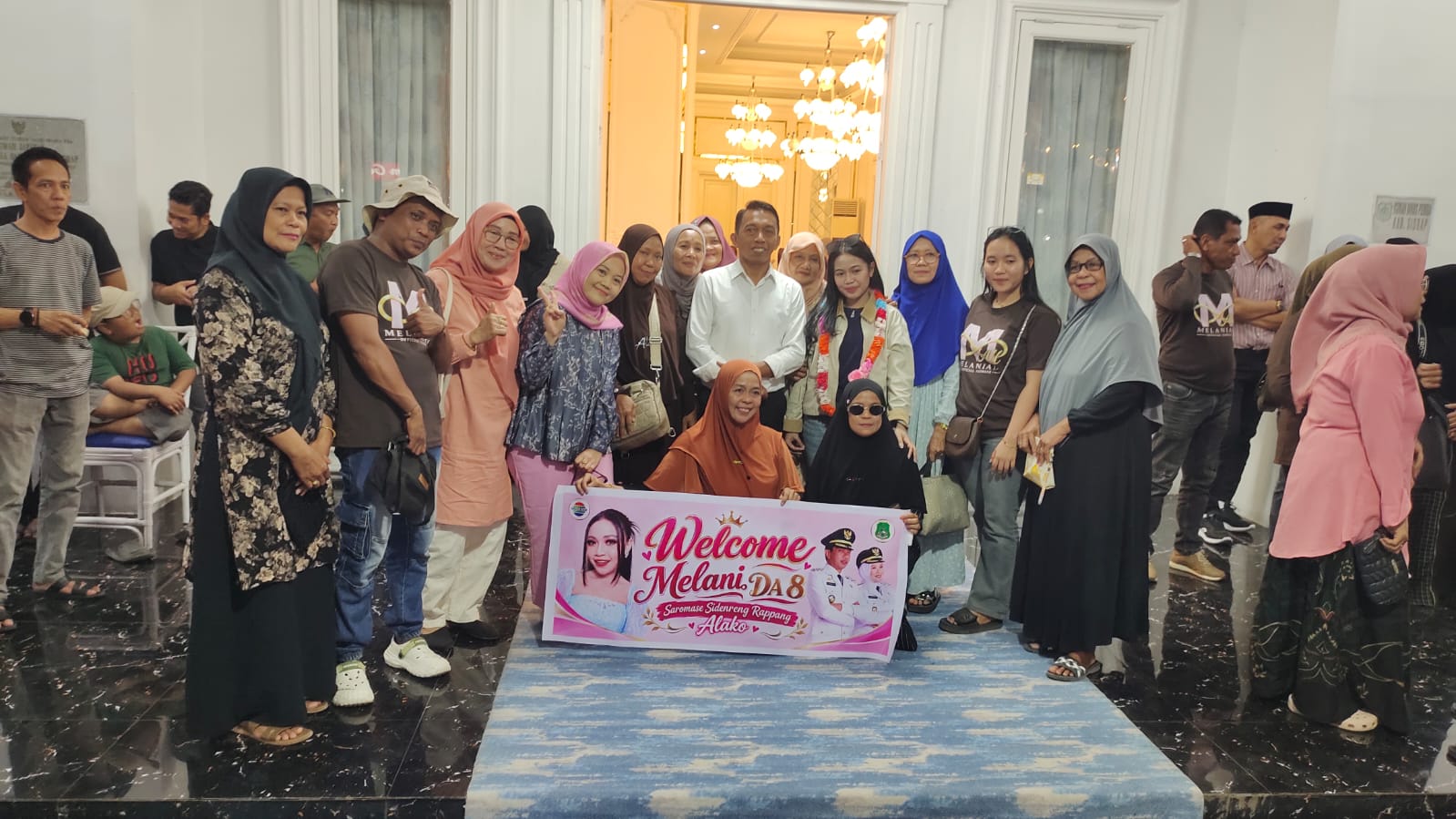 Pulang Kampung, Melani D’Academy D8 Disambut Bupati Sidrap