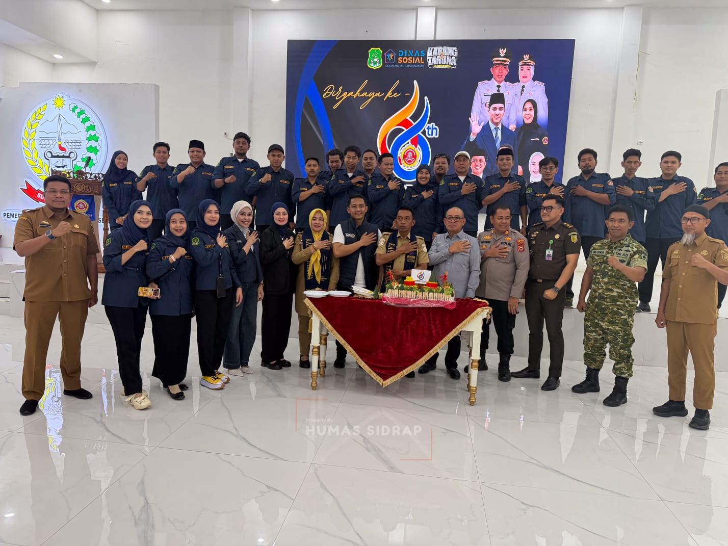 Syaharuddin Alrif Kukuhkan Pengurus Karang Taruna Kecamatan se-Sidrap