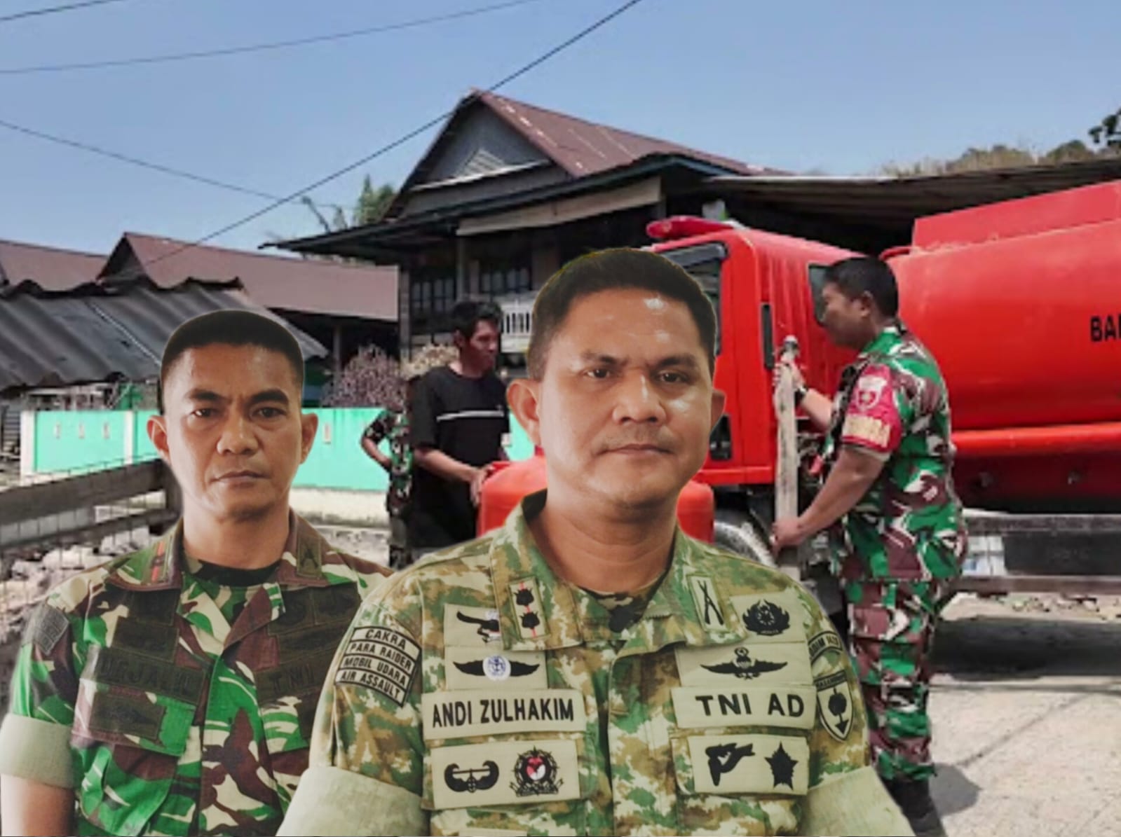 Kemarau Panjang, Kodim 1420/Sidrap Salurkan 4.000 Liter Air Bersih