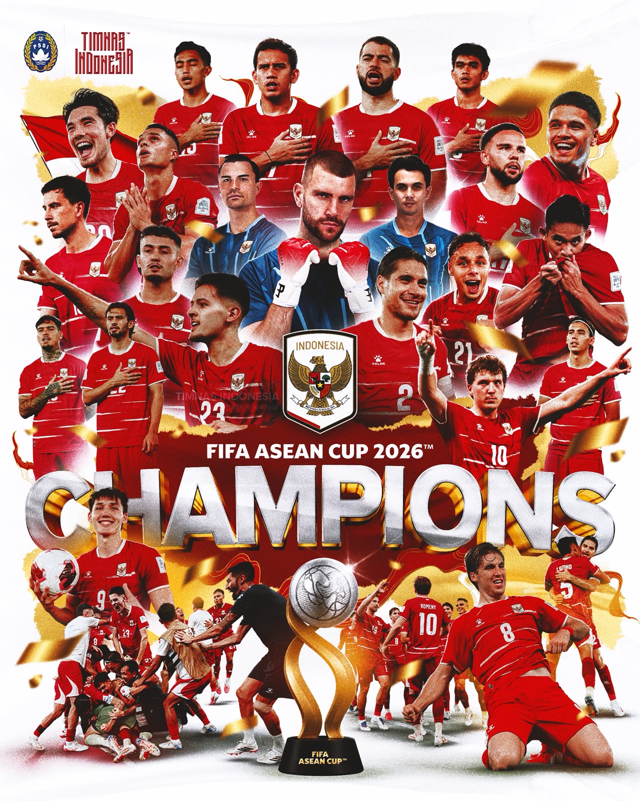 Indonesia Juara FIFA ASEAN Cup 2026, Kalahkan Thailand 4-2 Lewat Adu Penalti